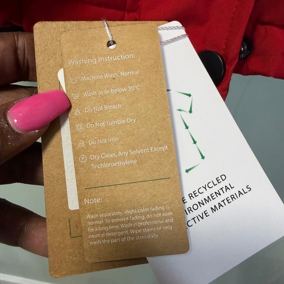 Women's Wantdo Waterproof Ski Snow Rain Jacket Hooded Red Size XL NWT - Picture 5 of 12